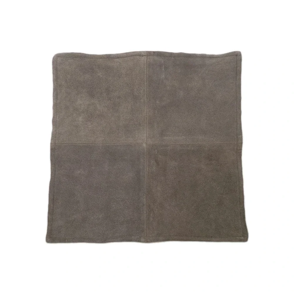 Pottery Barn Pieced Suede Leather Pillow‎ Cover ~ 20